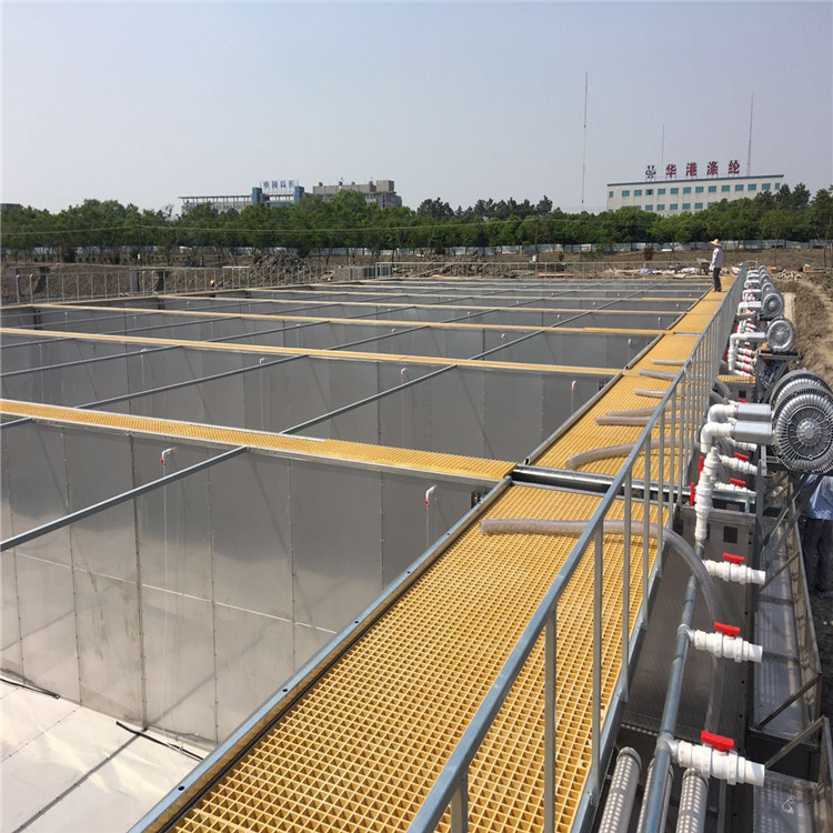 Sewage treatment plant walkway